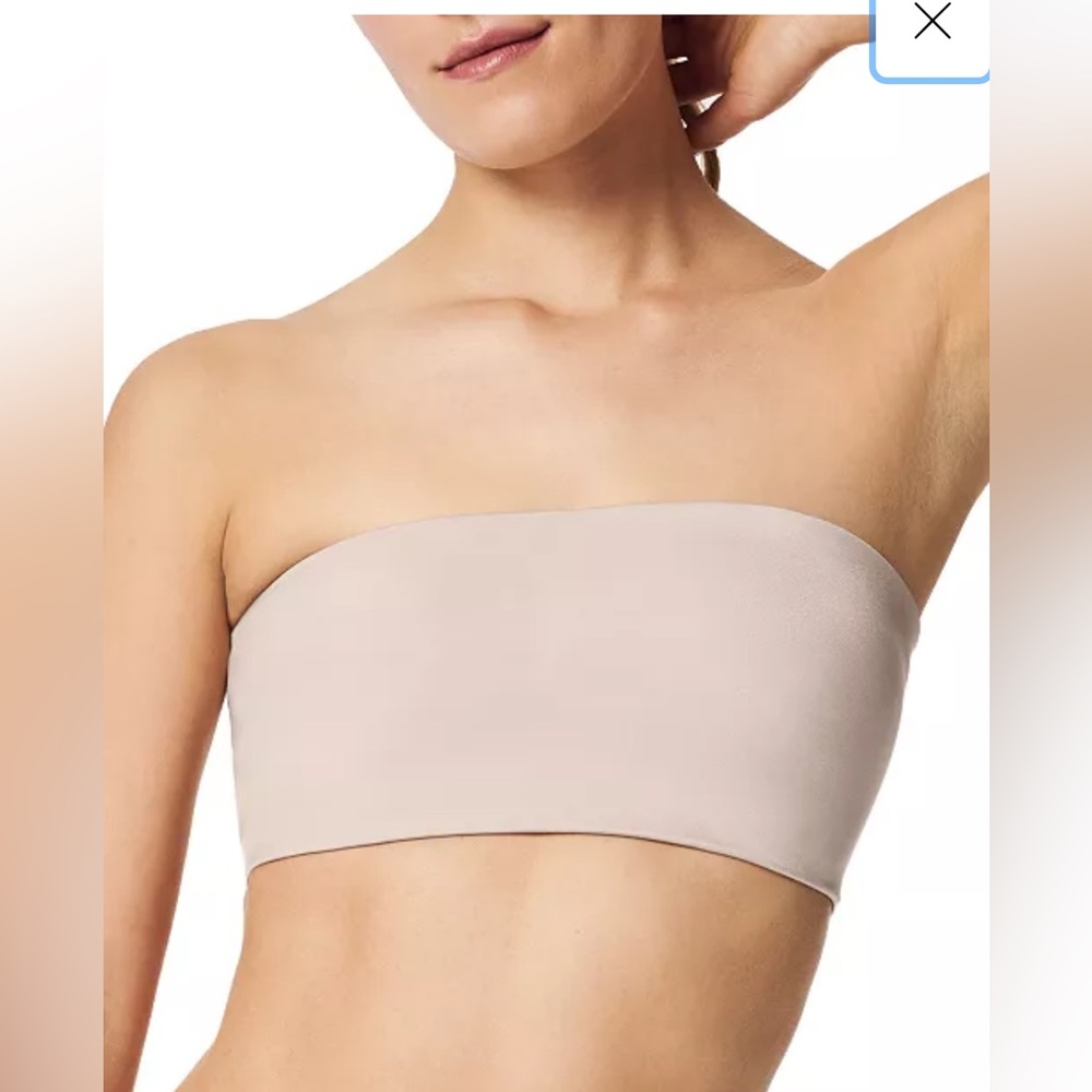 NWT SPANX Women's Pull-On Smoothing Bandeau Bra 30112R Champaign Beige Medium